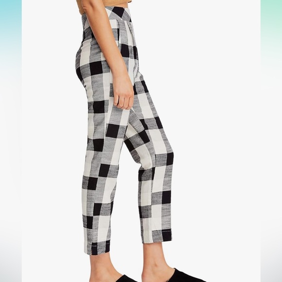 Free People Clear Skies Pant - Checkered Pattern - Picture 3 of 7